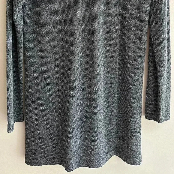 ZARA Grey and Silver Tunic Sweater, Long Sleeve Gothic Blouse, Size Medium - Picture 15 of 16